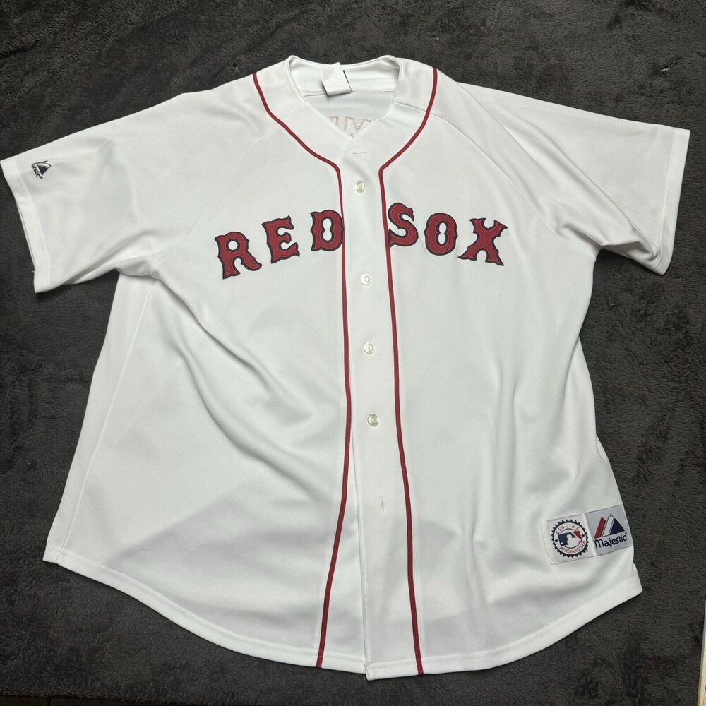 Vintage Manny Ramirez Authentic Majestic Jersey White XXL MLB Boston Red Sox